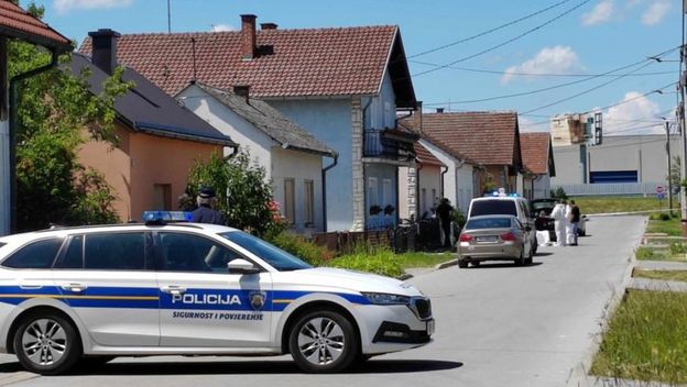 Policija na mjestu zločina u Bjelovaru