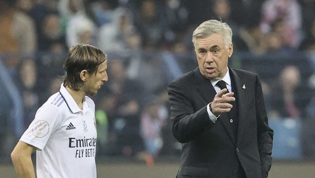 Luka Modrić i Carlo Ancelotti