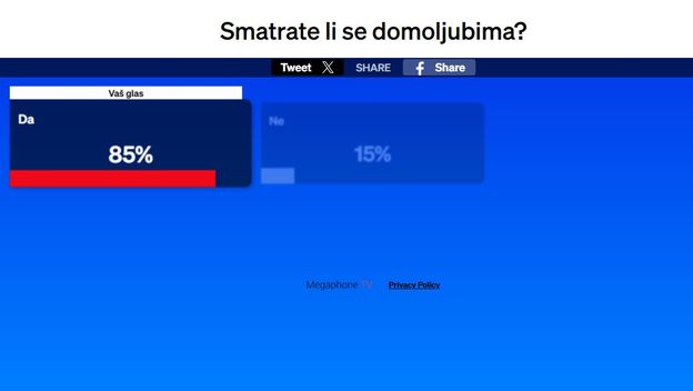 Smatrate li se domoljubima?