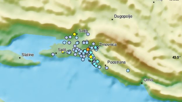 Stanovnici na području Dalmacije prijavili potres
