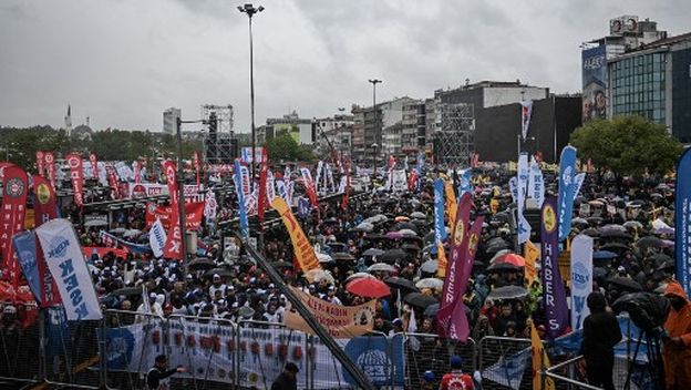 Prosvjed u Istanbulu na Praznik rada - 2
