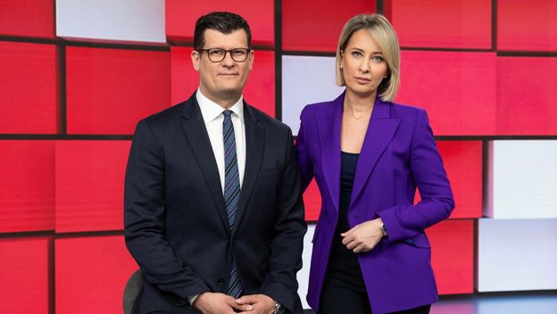 Reporteri Dnevnika Nove TV Hrvoje Krešić i Sabina Tandara Knezović