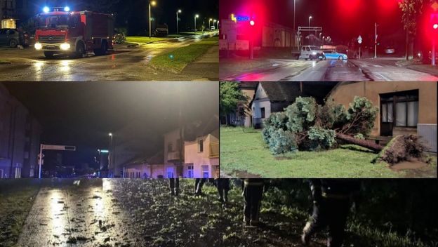 Grmljavinsko nevrijeme u Slavoniji