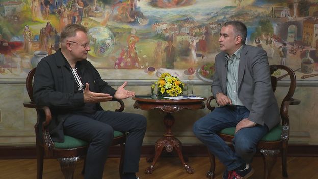Gradonačelnik Lavova Andrij Sadovij i Marko Stričević