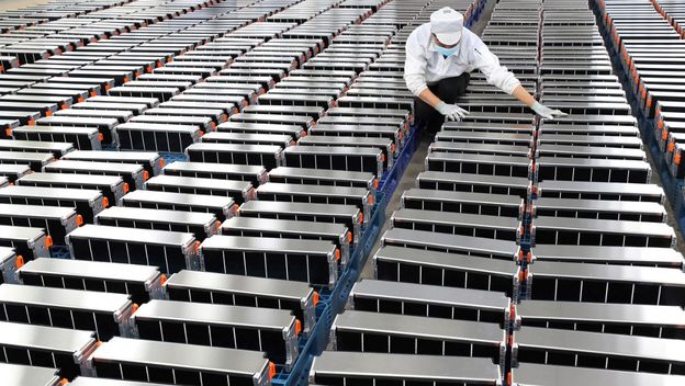 Baterije za električne automobile, ilustracija