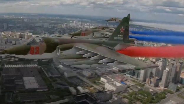 Prelet ruskih ratnih aviona iznad Moskve - 1