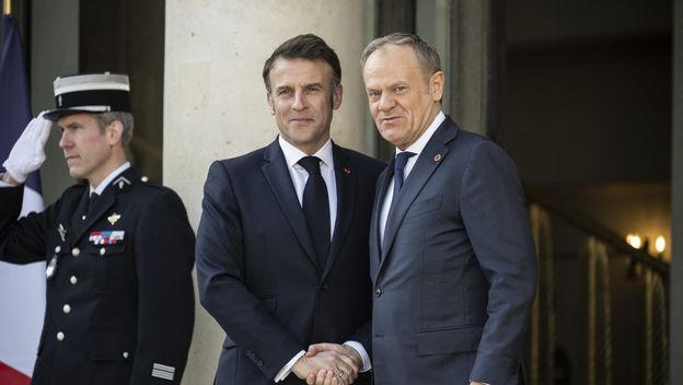 Tusk i Macron