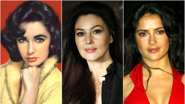 Elizabeth Taylor, Monica Bellucci i Salma Hayek