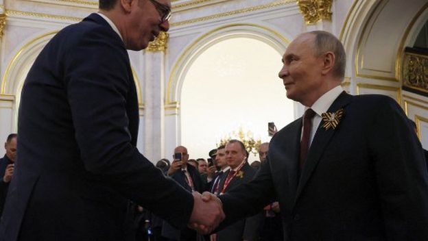 Aleksandar Vučić i Vladimir Putin u Moskvi