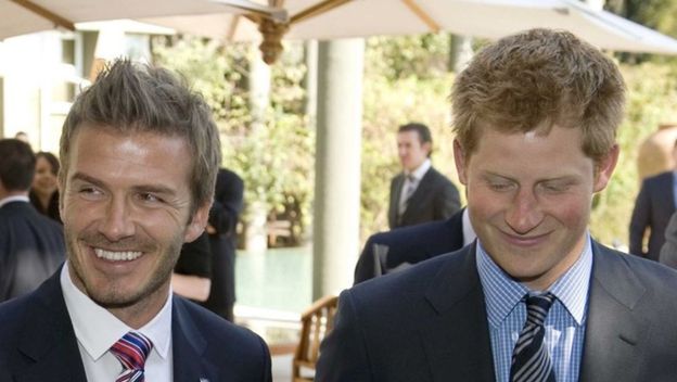 Princ Harry i David Beckham