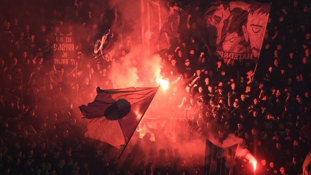 Navijači na susretu Dinama i Slavena, stadion Maksimir