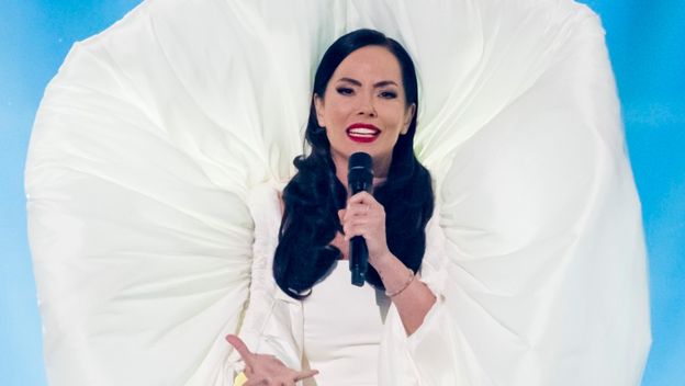 Crnogorska predstavnica Nina Žižić u drugom polufinalu Eurosonga 2025.