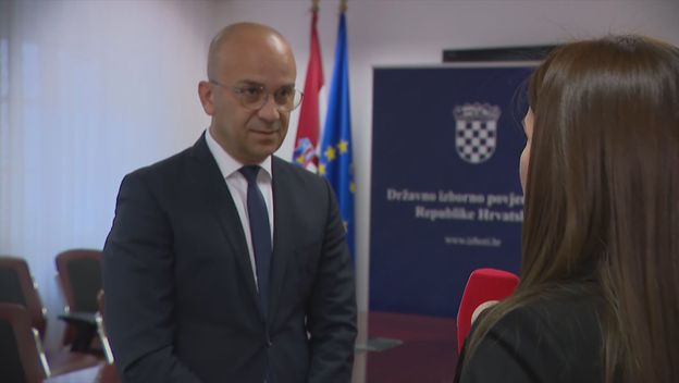 Josip Salapić, potpredsjednik DIP-a i Valentina Baus, reporterka Dnevnika Nove TV