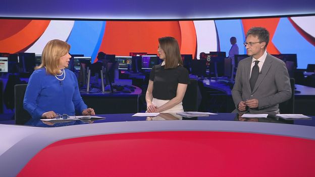 Ivana Petrović i voditelji Dnevnika Nove TV