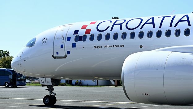 Zrakoplov Croatia Airlinesa, ilustracija