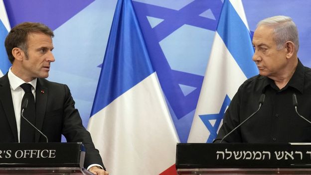 Emmanuel Macron i Benjamin Netanyahu