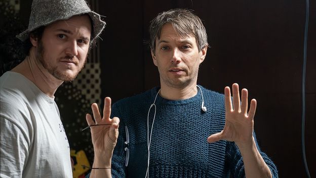Sean Baker (desno) na snimanju Anore