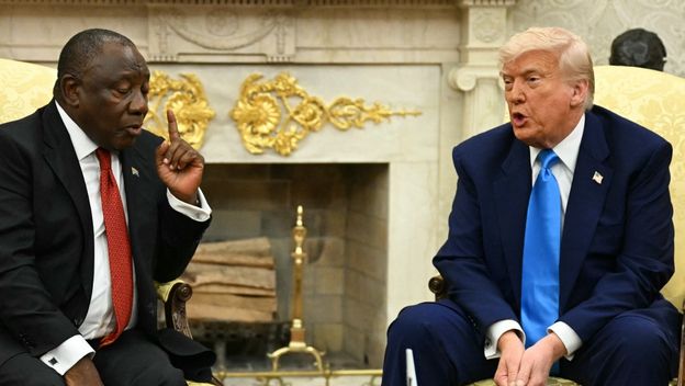 Cyril Ramaphosa i Donald Trump