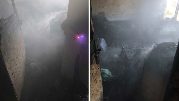 Požar stana u Osijeku