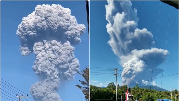 Erupcija vulkana Mount Dukono