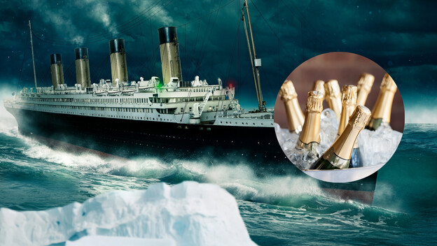 Titanic i boce Šampanjca