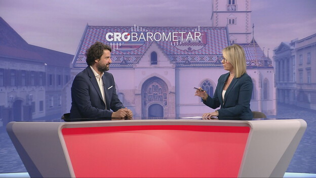 Boris Jokić i Sabina Tandara Knezović, reporterka Dnevnika Nove TV