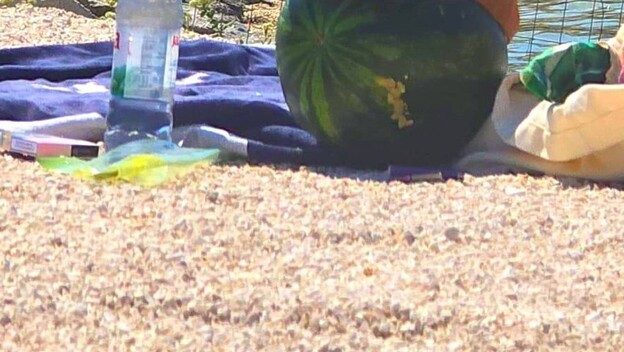 Lubenica na plaži