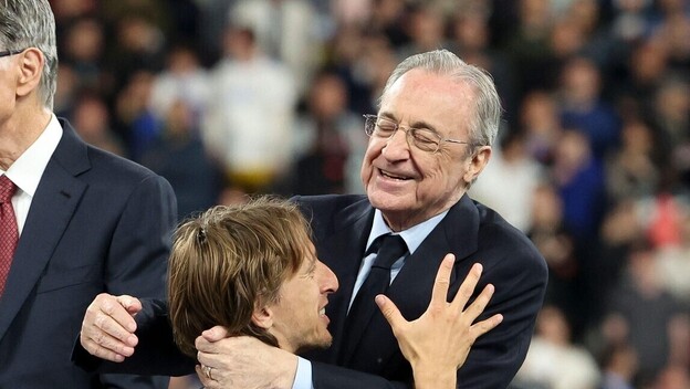 Luka Modrić i Florentino Perez