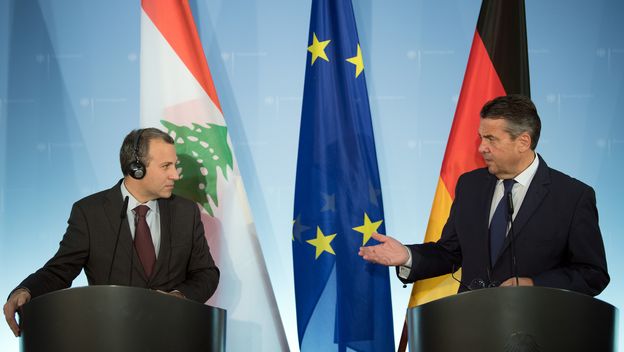 Gebran Bassil i Sigmar Gabriel (Foto: AFP)
