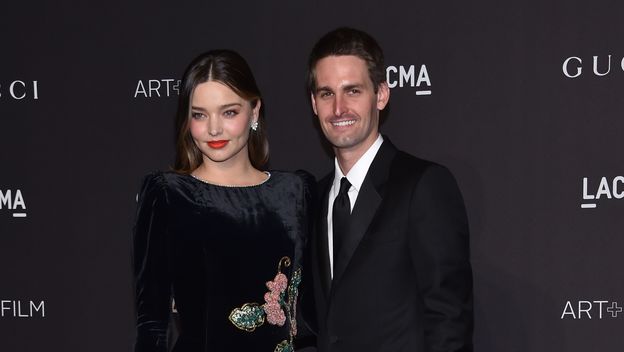 Miranda Kerr i Evan Spiegel (Foto: AFP)