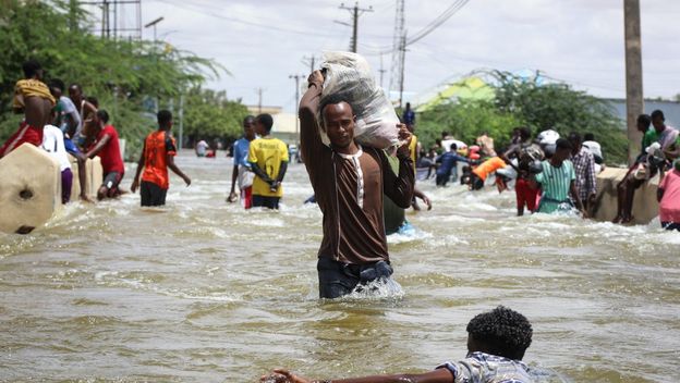 Poplave u Somaliji, ilustracija