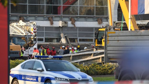 Akcija spašavanja nakon urušavanja nadstrešnice u Novom Sadu