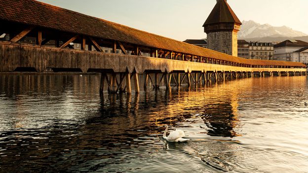 Kapellbrücke u Luzernu - 3