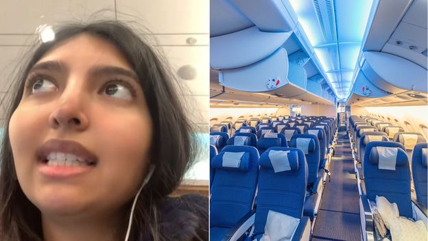 TikTokerica Surya Garg i avionska sjedala