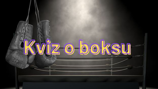 Boksački ring i rukavice uz naslov kviza