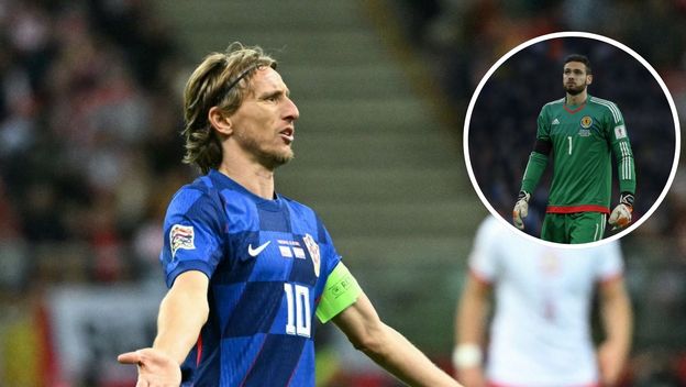 Luka Modrić i Craig Gordon