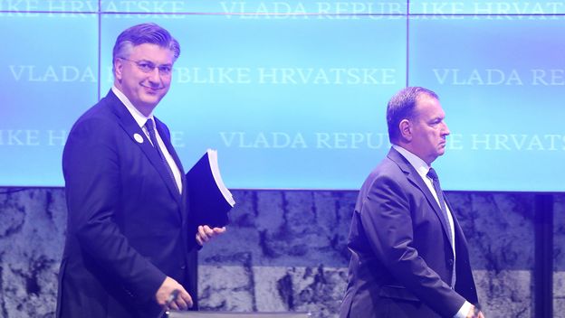 Andrej Plenković i Vili Beroš, ilustracija