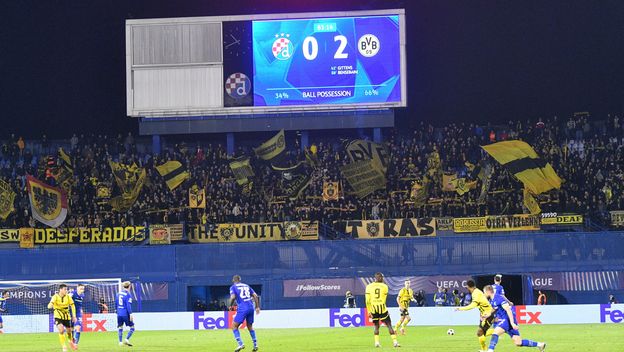 Navijači Borussije Dortmund na Maksimiru