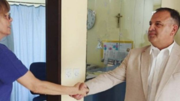 Meme Vili Beroš u prvoj viziti