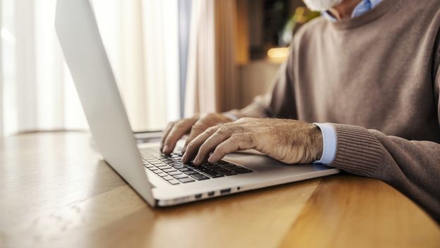 Stariji muškarac, ilustracija