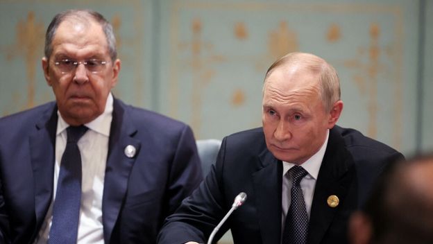 Sergej Lavrov i Vladimir Putin