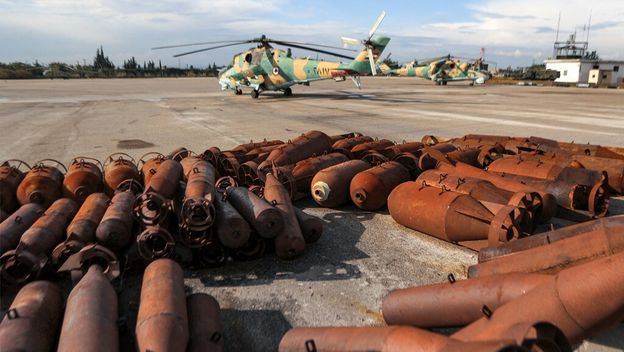 Helikopter i vojna municija, ilustracija