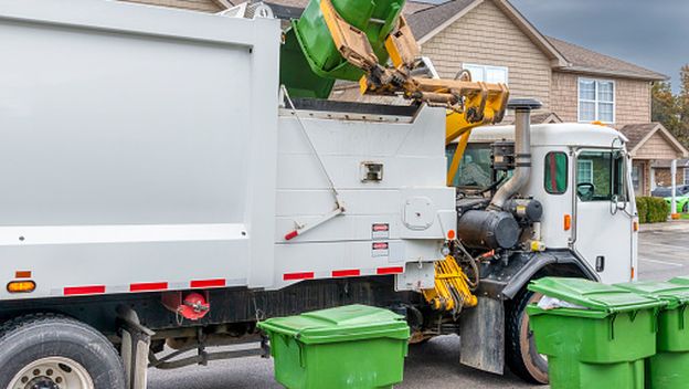 Kamion za prikupljanje otpada, ilustracija