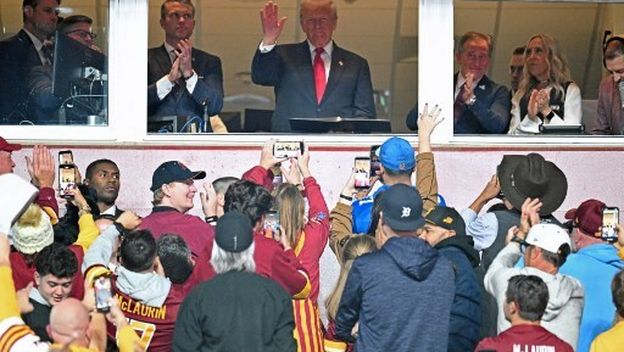 Donald Trump na utakmici - 2