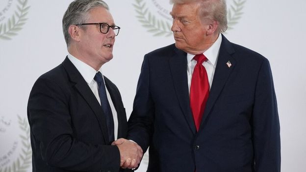 Keir Starmer i Donald Trump