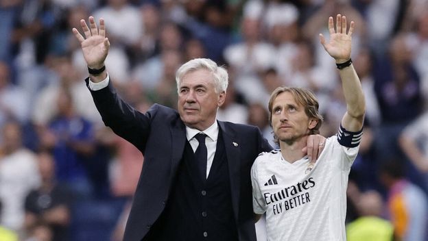Carlo Ancelotti i Luka Modrić