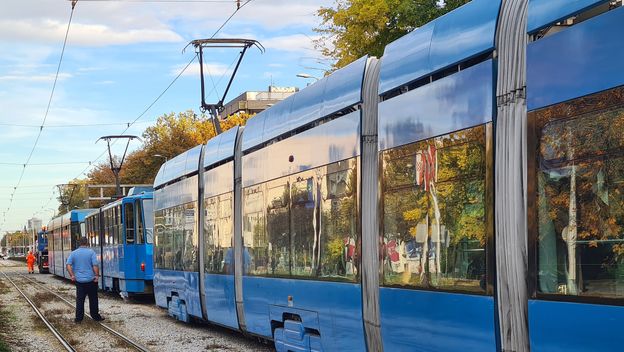 Zastoj tramvaja, ilustracija