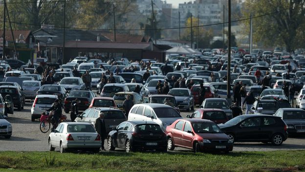 Sajam automobila, ilustracija