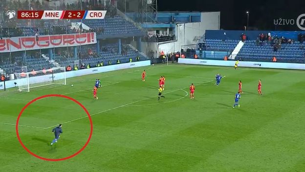 Utrčavanje na travnjak Ivana Perišića