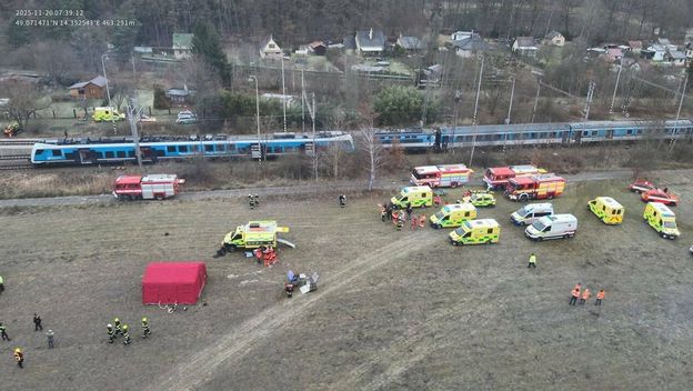 Sudar vlakova u Češkoj